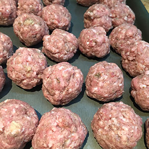 Roll into balls. Roll into balls.