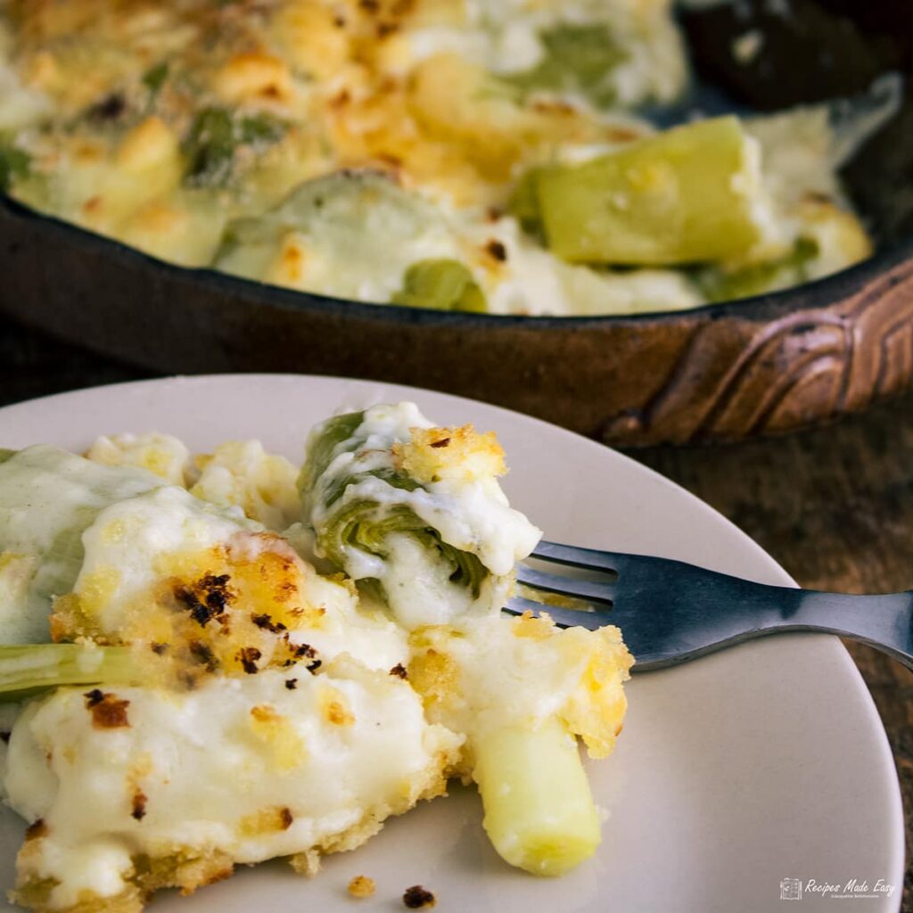 Leeks In Cheese Sauce | Recipes Made Easy