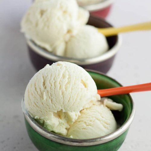 Basil ice cream