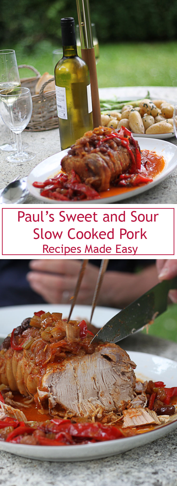 Paul's sweet and sour slow cooked pork 