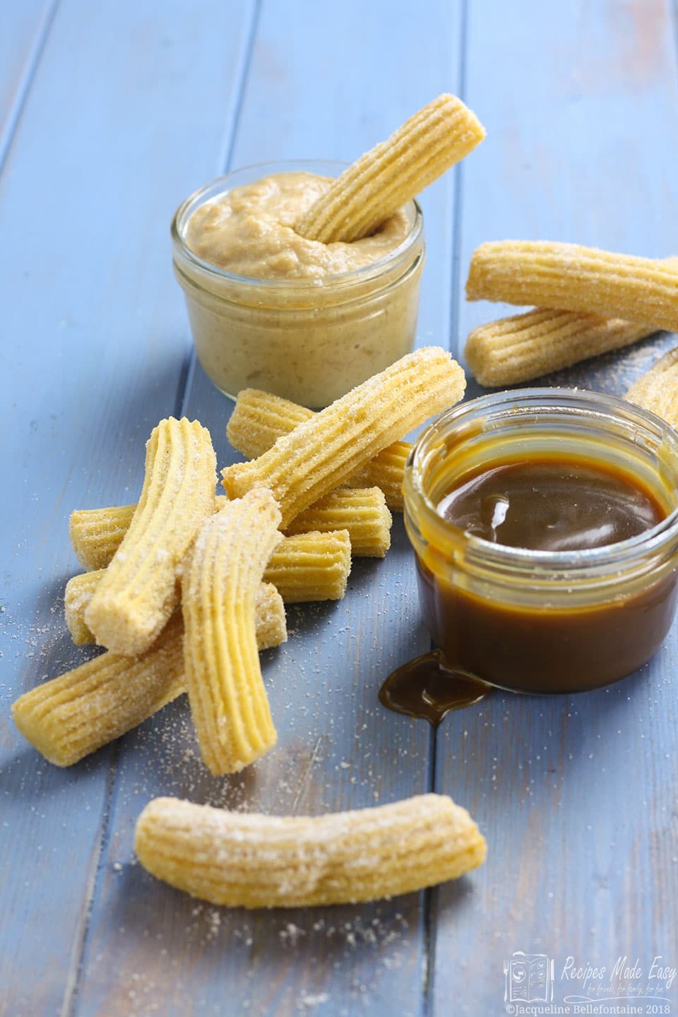 Churros with Salted Caramel - Challenge Dairy