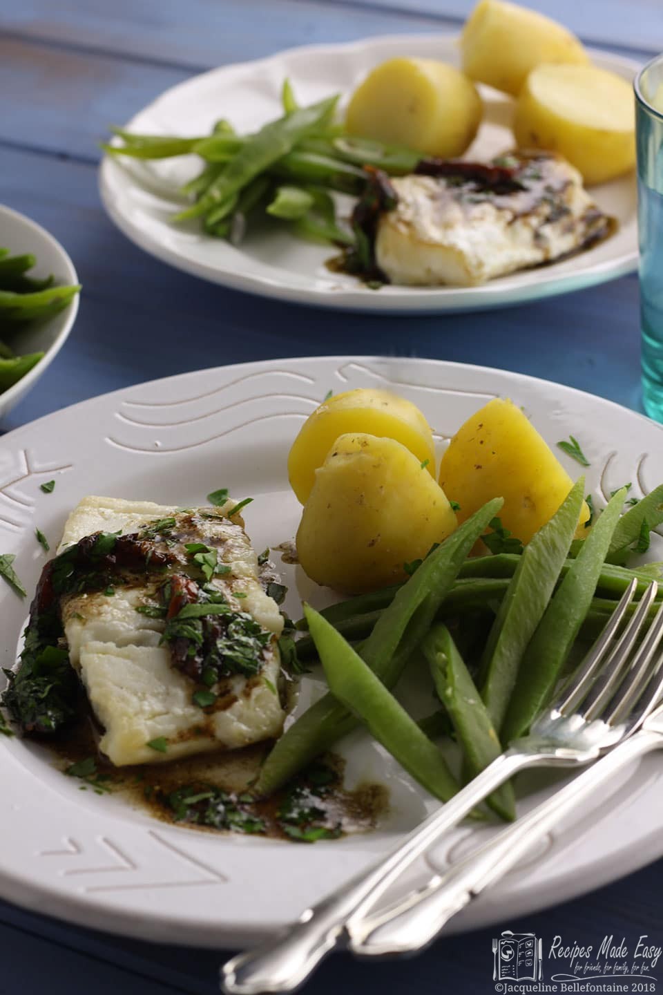 Pan-fried cod with Sun-dried tomato Vinaigrette | Recipes ...