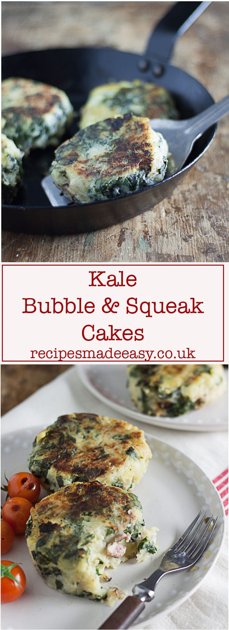 Kale Bubble and Squeak Cakes | Recipes Made Easy