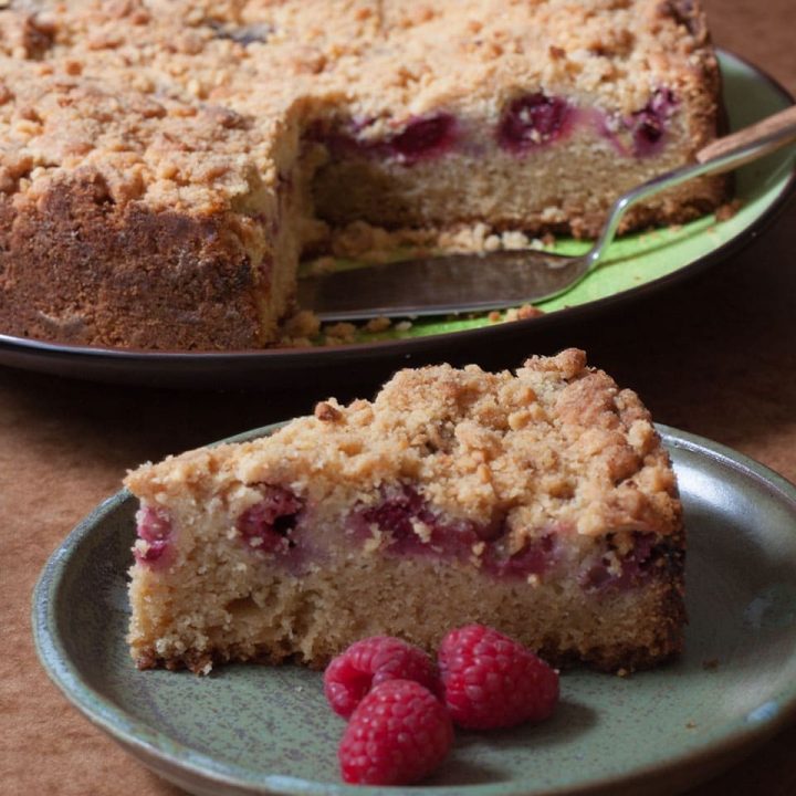 Raspberry and Hazelnut Crumble Cake | Recipes Made Easy