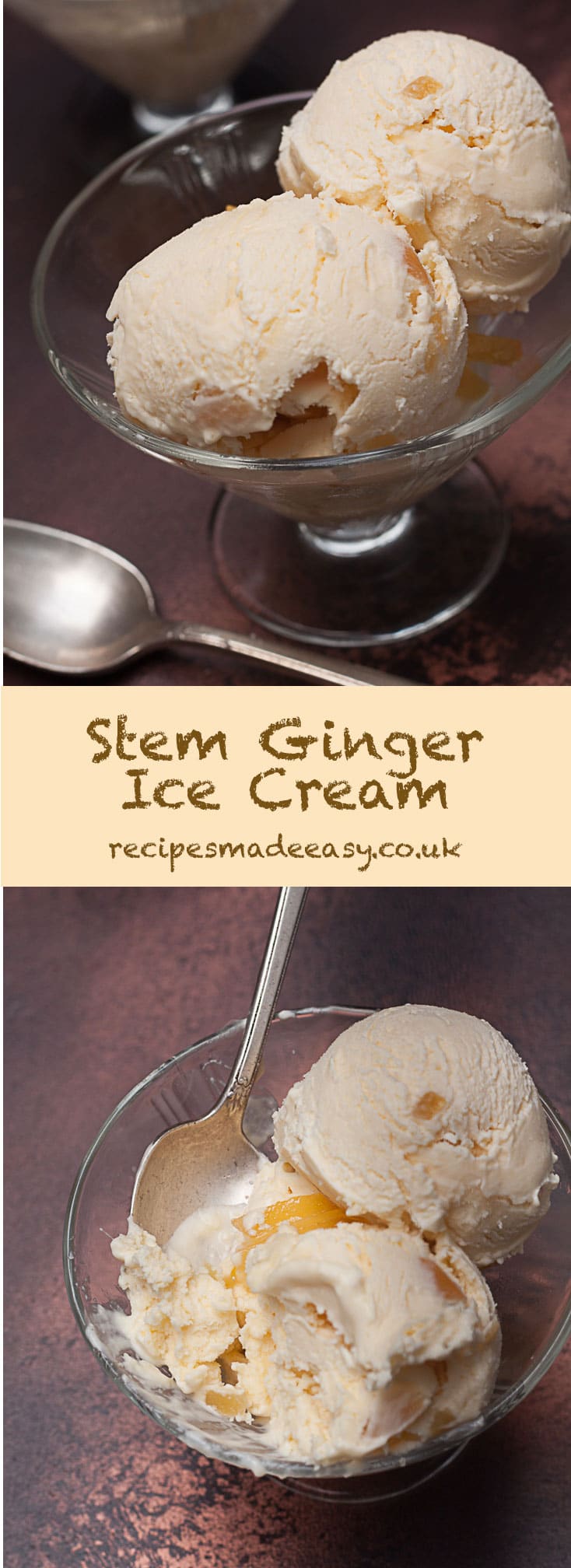 Stem Ginger Ice cream | Recipes Made Easy