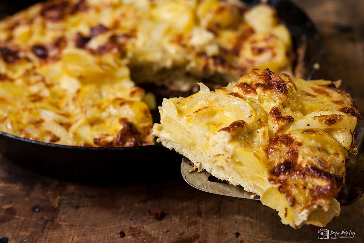 Easy Spanish Omelette (no flipping required) - Easy Peasy Foodie