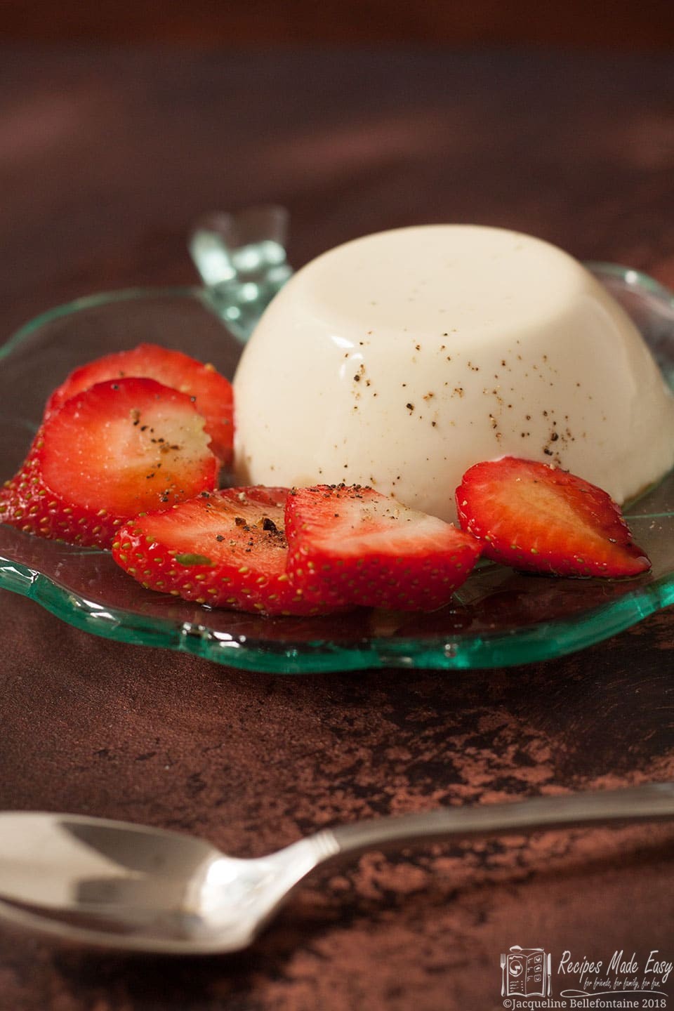 Basil Panna Cotta with Balsamic Strawberries Recipes Made Easy