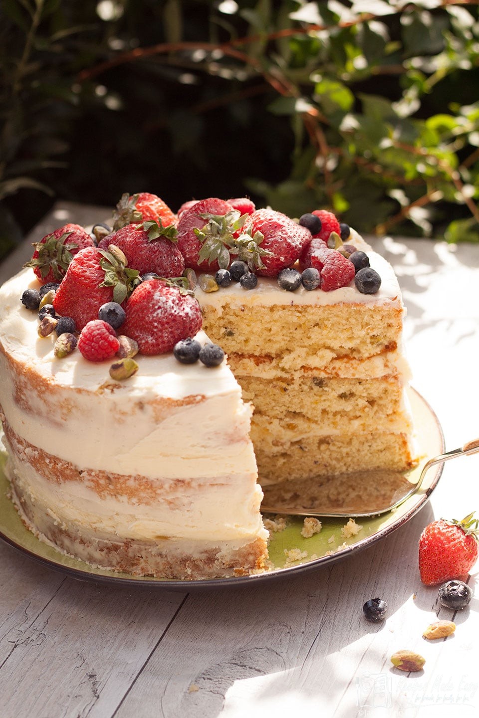 Pistachio and Lime Cake with Summer Berries | Recipes Made ...