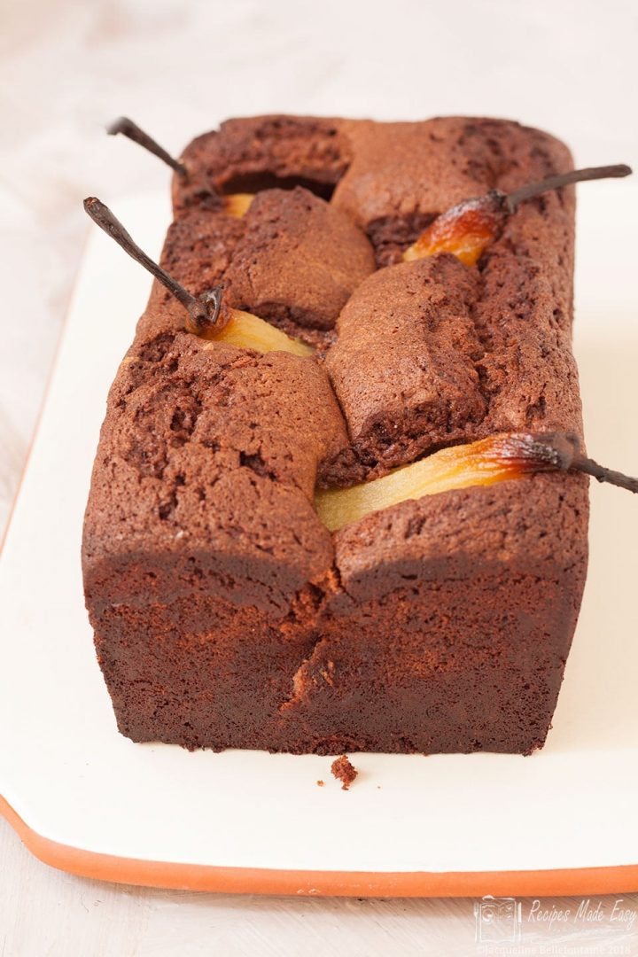 Sunken Pear and Chocolate Cake | Recipes Made Easy