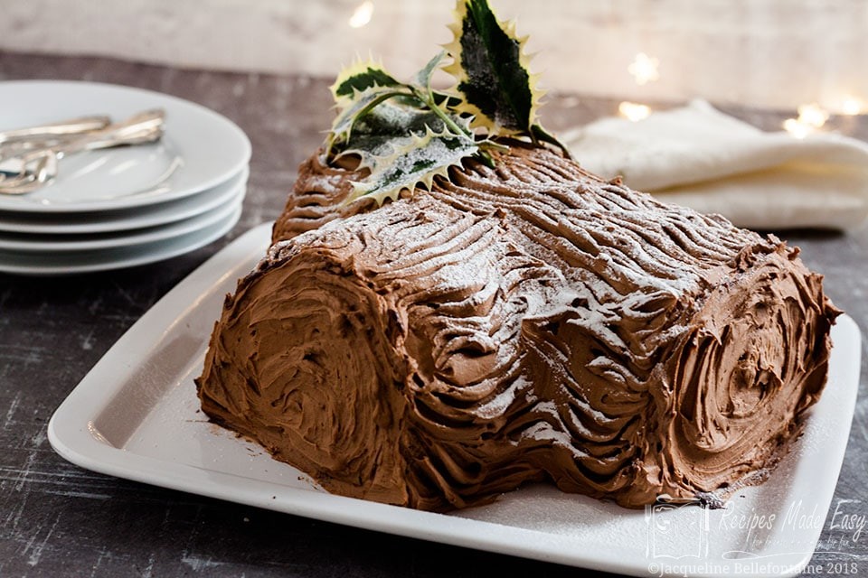 Best Yule Log Recipe - How to Make a Chocolate Yule Log Cake