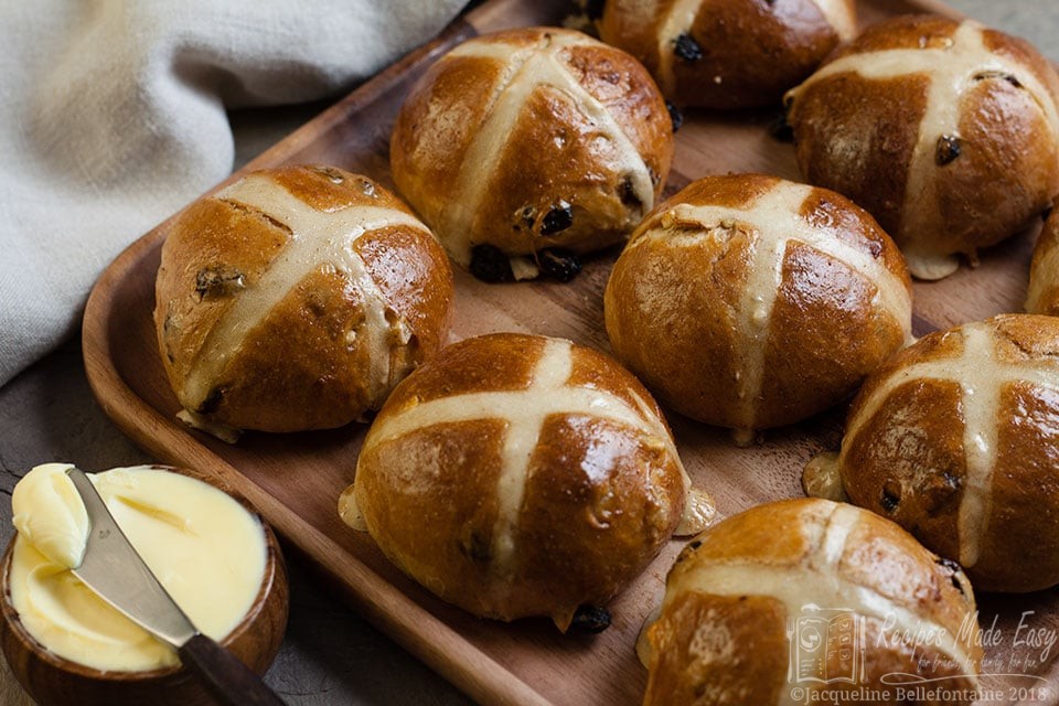 Sourdough Hot Cross Buns | Recipes Made Easy