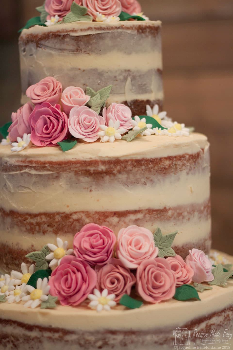 How to make a semi-naked wedding cake | Recipes Made Easy