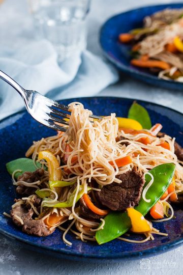 Beef Stir fry with Rice Noodles | Recipes Made Easy