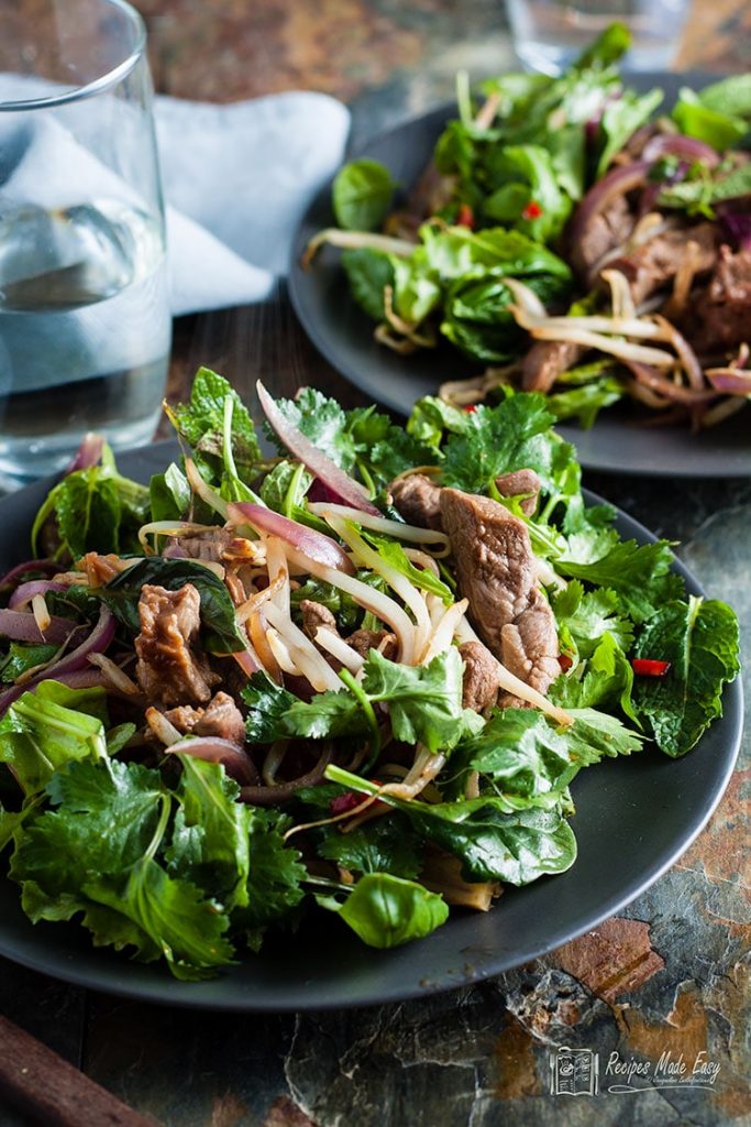 Warm Lamb Salad with a Thai Style Dressing | Recipes Made Easy
